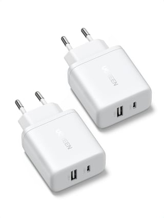 USB-C Oplader 2-Pack 20W PD Snellader voor €12,31 bij Amazon