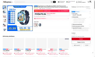 Reloj Inteligente Blackview Z40 Pro por $611 | AliExpress