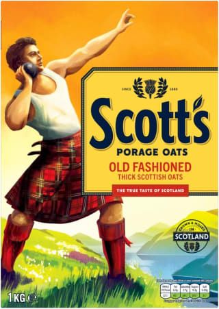 4 Pack Scott's Old Fashioned Porridge Oats 1kg from £3.85