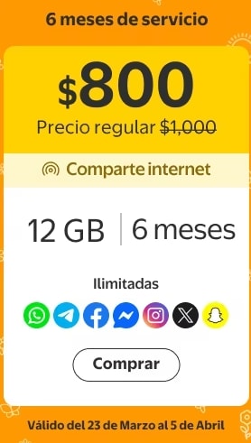 eSIM Bait por 6 Meses por $800