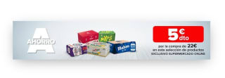 -5€ de Descuento directo por compra de 22€ en Carrefour.