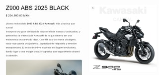 Motocicleta Kawasaki Z900 ABS 2025 por $204,990