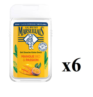 6 Botes de Le Petit Marseillais Gel de Ducha Extra Suave Mango 250 ml por 5.94€