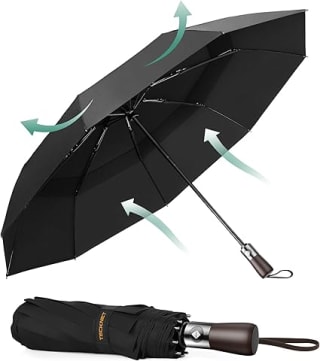 TECKNET Windproof Auto Open/Close Umbrella for £9.99