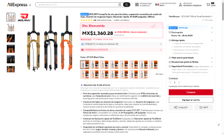 Horquilla BOLANY FKA321 120mm por $1,180 | AliExpress