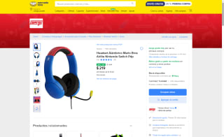 Headset Alámbrico Mario Bros por $219 | Mercado Libre