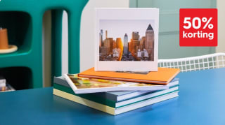 50% korting op basis fotoboeken vanaf €30 bij HEMA