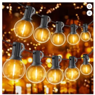 Guirlande Lumineuse Extérieure Guinguette LED 30M avec 50 Ampoules E12 G40 à 39,99€