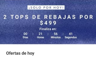2 tops por $499 en American Eagle