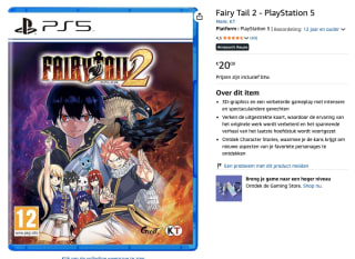 Fairy Tail 2 voor €20 bij Amazon