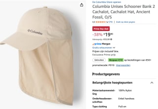 Columbia Unisex Schooner Bank 2 Cachalot, voor €20 met Amazon prime