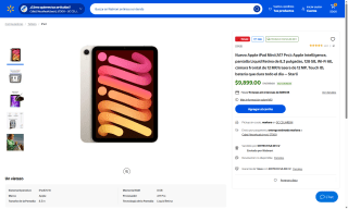 iPad Mini A17 Pro 128GB por $8,414 | Walmart