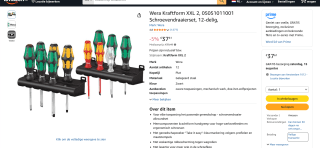 Wera Kraftform schroevendraaierset voor €37,61
