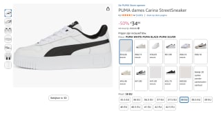PUMA dames Carina sneakers voor €34,66 bij Amazon