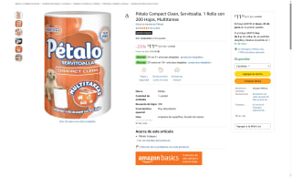 Servitoalla Pétalo 200 hojas por $12 | Oferta Amazon