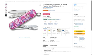 Navaja Victorinox Rosa por $469 | Oferta Amazon