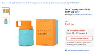 Armaf Odyssey Mandarin Sky 100Ml Edp Spray por $310 en Elektra