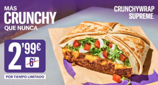 Crunchy por 2,99€ en Taco Bell