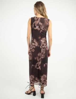 Vestido Maxi Estampado Sin Mangas Mujer Zibel por $5.000
