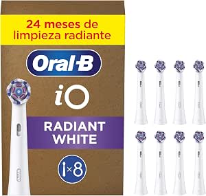 8 cabezales Oral-B iO Radiant White Recambio Originales por 38.99€