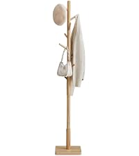VASAGLE Perchero, Madera Maciza, en Forma de Árbol, 8 Ganchos por 21.59€
