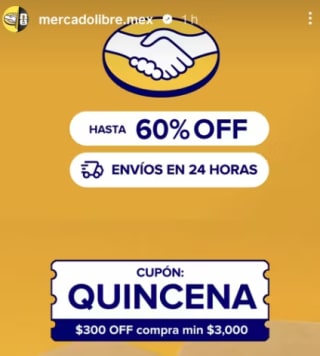 Cupón Mercado Libre: $300 de Descuento