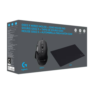 Souris Gaming filaire Logitech G502 X + tapis G240 pour 39,99€