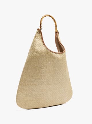 Parfois Bolso de hombro de rafia por 17.99€.