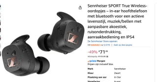 Sennheiser Sport TW voor €71,28 bij Amazon