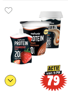 Alle Melkunie protein voor €0,79 bij Dirk