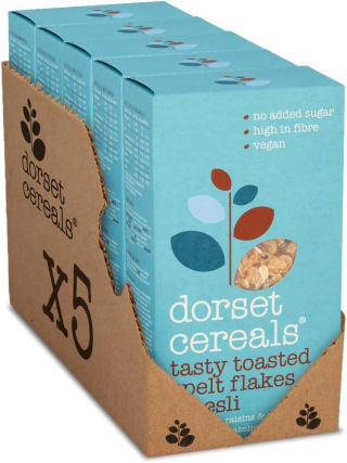 Dorset Cereals Tasty Toasted Spelt Flakes Muesli (5 x 570g) for £9.98 at Amazon