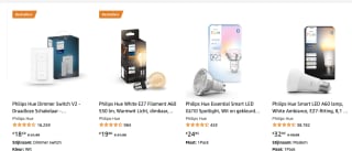40% korting op 1 artikel Philips Hue bij aankoop van 2 artikelen van Amazon