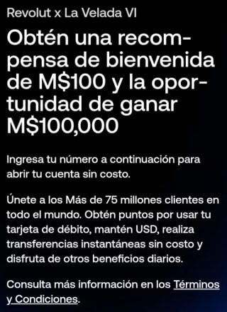 $100 de Regalo en Primer Compra con Tarjeta Revolut