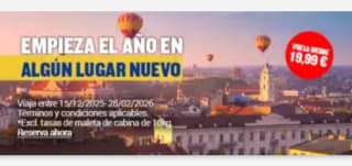 Ryanair Vuelos desde 19.99€.