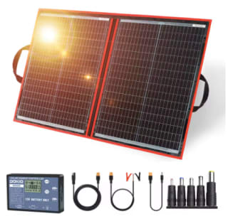 Panel solar plegable portátil Dokio 18V 100/160/300 W por 55.05€