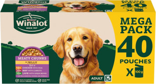 WINALOT Wet Dog Food 40 x 100g from £12.67