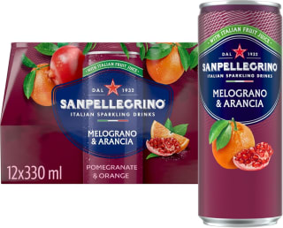 San Pellegrino Italian Sparkling Drinks Pomegranate & Orange 12x330ml for £8 at Amaz