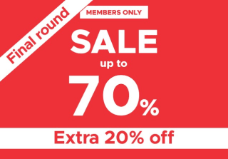 Tot 80% + 20% extra korting op alle sale-items bij America Today