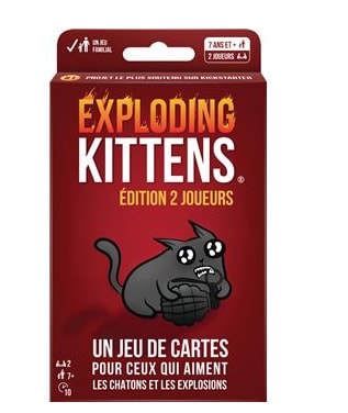 Jeu d’ambiance Asmodee Exploding Kittens Édition 2 Joueurs à 18,19€