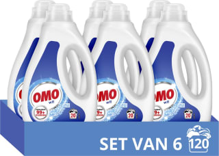 Omo Wit vloeibaar wasmiddel (6 x 20 wasbeurten) voor €14,08 bij Bol