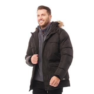 Trespass Mens Baldwin Insulated Waterproof Parka – Black or Red – £29.99