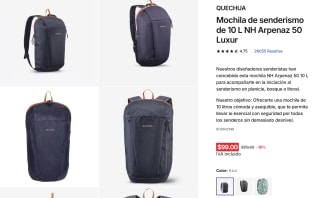 Mochila Senderismo de 10L Quechua $99 | Decathlon