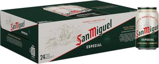 San Miguel Especial Lager, Pack 24 Latas x 33cl, Cerveza Premium Española por 8.16€