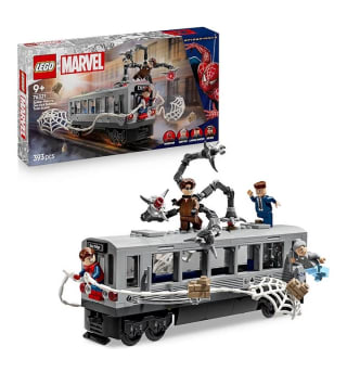 Lego Marvel Spiderman vs Doc Ock Escena del Tren Subterráneo por 39.99€.
