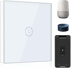 BSEED Interruptor Pared WiFi Inteligente 1 Gang 1 Vía Pantalla Táctil por 11.79€