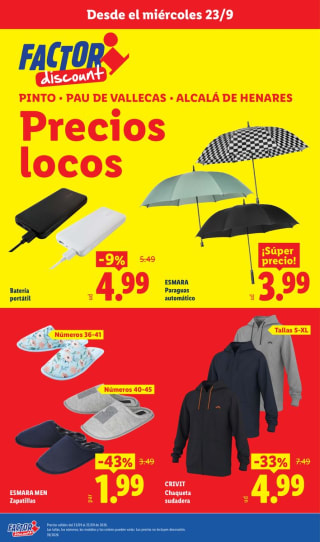 Folleto Factori de Lidl Ofertas desde 0,49€ artículos seleccionados