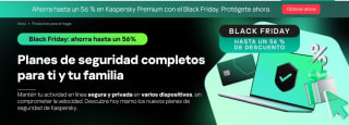 Hasta 56% de descuento en Kaspersky | Black Friday