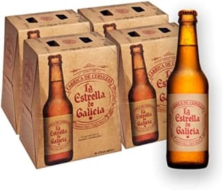 Estrella Galicia pack 24 botellines (33 cl) por 16,99€ en Amazon