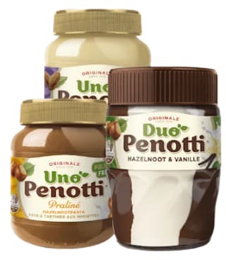 Duo of Uno Penotti Alle potten à 350-400 voor €2 bij de Plus