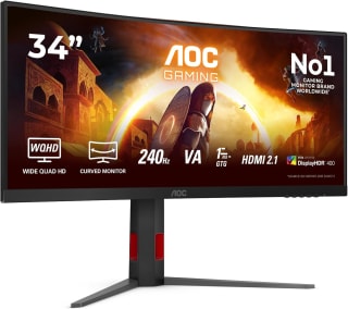 AOC Gaming CU34G4Z 34 inch WQHD curved-monitor voor €280,99 bij Amazon
